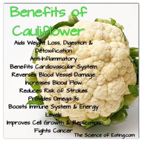 Nutritional Value Of Cauliflower Cauliflower Benefits Health And