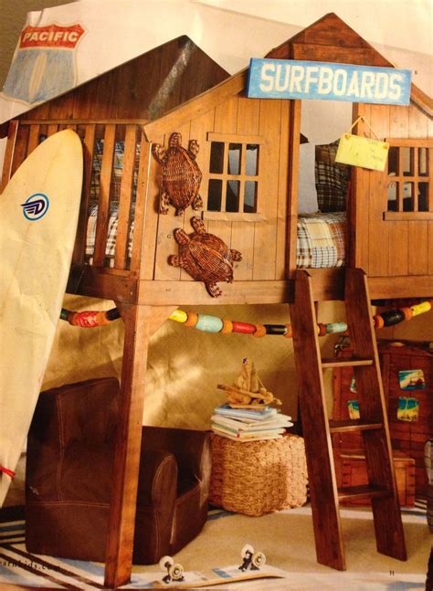 Price and stock could change after publish date, and we may make money from these links. Coolest loft bed ever- like a fort! From PB Kids. | Cool ...