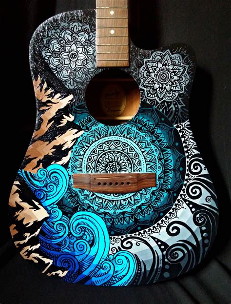 Hand Painted Blueridge Guitar By Caitie Lou Riddle Contact Caitie Lou