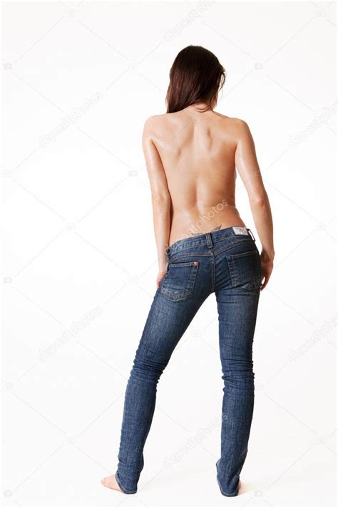 Woman In Blue Jeans Stock Photo Konstantynov