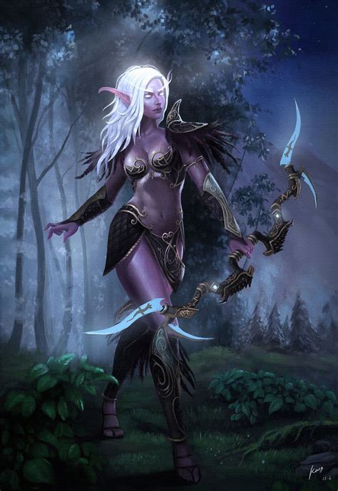 Warcraft Art Night Elf Fantasy Art