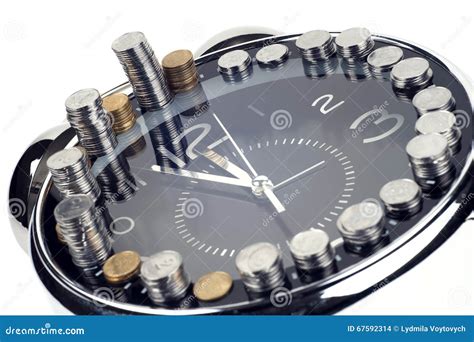 El Tiempo Es Oro Y Riqueza Foto De Archivo Imagen De Azul 67592314