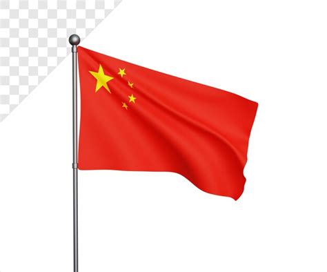 Premium Psd 3d China Flag Illustration