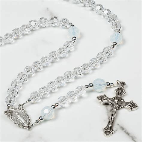 October Birthstone Opal Rosaries The Catholic Company