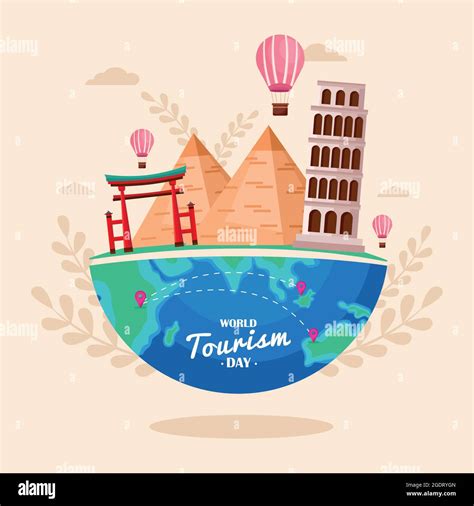 World Tourism Day Poster Stock Vector Image And Art Alamy