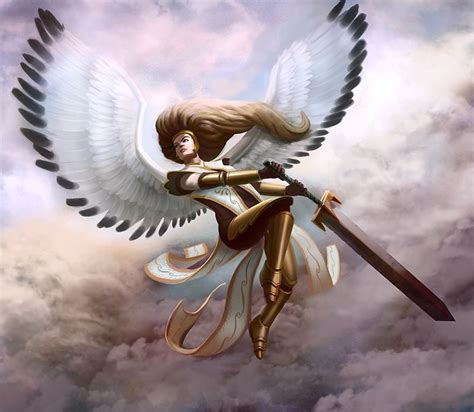 Warrior Angel By Klungart On Deviantart Angel Warrior Warrior Angel