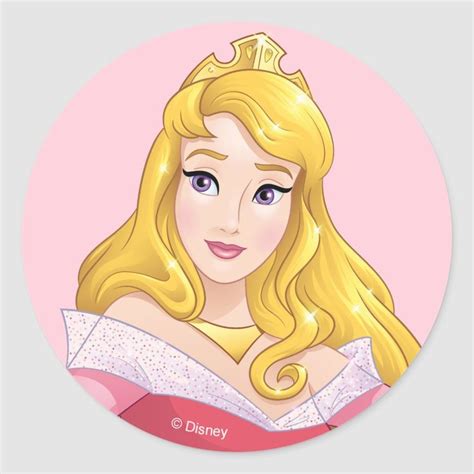 Sleeping Beauty Princesses Rule Classic Round Sticker Zazzle
