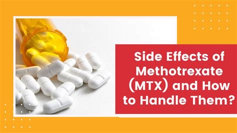 Side Effects Of Methotrexate And How To Handle Them Youtube