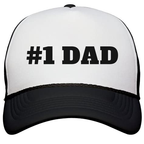 1 Dad Fathers Day Hat T Snapback Trucker Hat Customized Girl