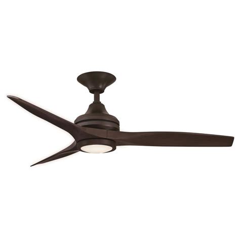 Fanimation Spitfire 48 In Bronze Led Indooroutdoor Ceiling Fan With
