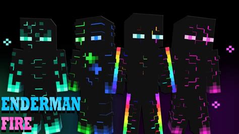 Enderman Fire By Pixelationz Studios Minecraft Skin Pack Minecraft