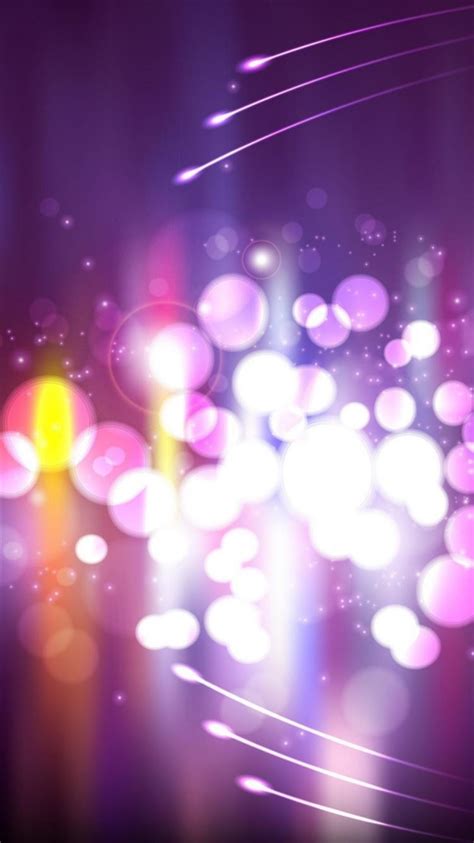 Abstract Purple Circle Bokeh Iphone 8 Wallpapers Free Download