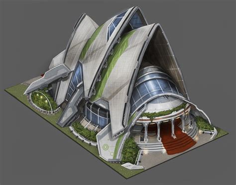 Future House Concept Art Sci Fi Architecture Architecture Model House
