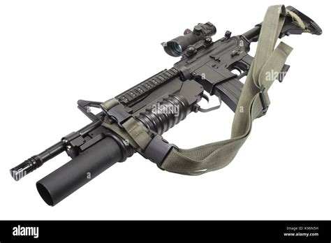 M4 Carbine Equipped With M203 Grenade Launcher Stock Photo Alamy