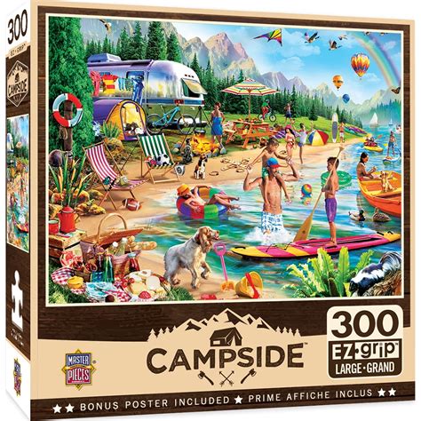Masterpieces Campside Day At The Lake 300 Piece Ez Grip Puzzle