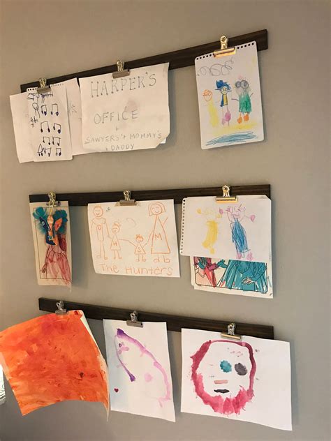 Childrens Art Display Includes 3 Boards Art Wall