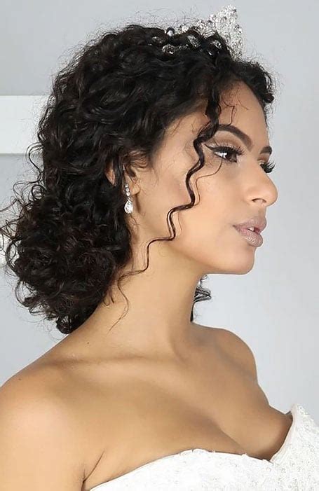 Curly Hairstyles For Wedding Reception Wedding Hairstyle Ideas For