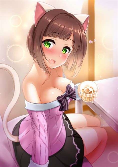 Kibihimi Maekawa Miku Idolmaster Idolmaster Cinderella Girls Striped Commentary Request