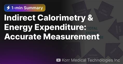 Indirect Calorimetry And Energy Expenditure Accurate Measurement — Eightify