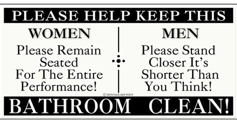 Please Keep Bathroom Clean 5” X 11” Bathroom Humor Store