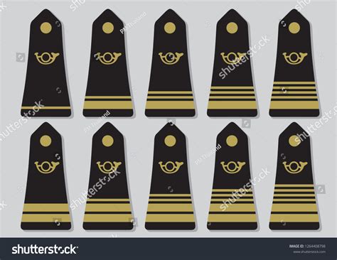 Military Ranks Insignia Worldepaulets Illustration On Vector De Stock