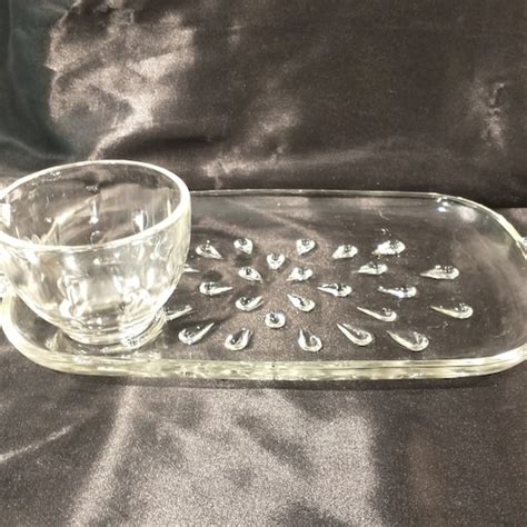 Vtg Federal Homestead Snack Plate And Cup Sets Etsy