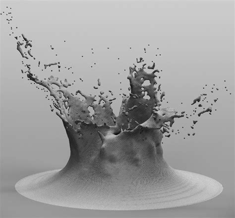 Six Water Splashes 3d Model Cgtrader