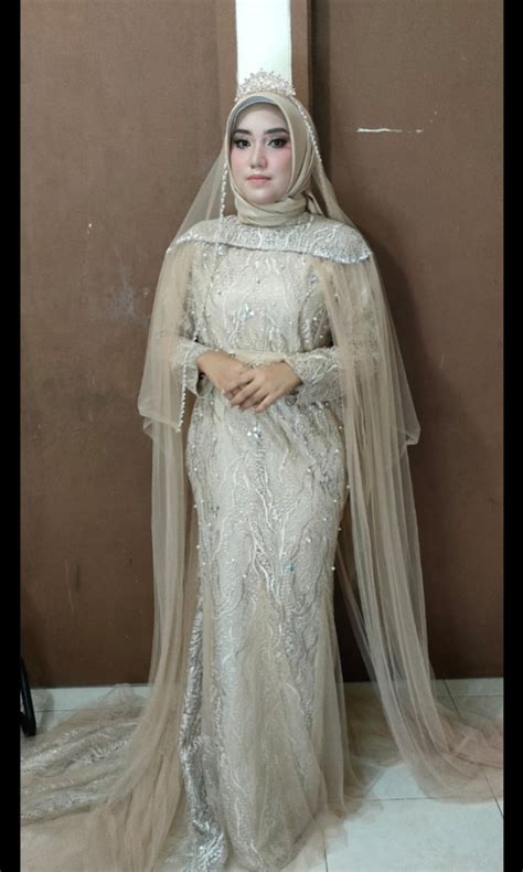 Gaun Wedding Mermaid Gown Mermaid Fesyen Wanita Pakaian Wanita