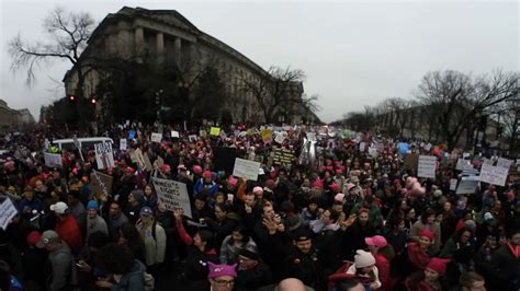 تظاهرات زنان علیه ترامپ واشینگتن با دوربین ۳۶۰ Youtube