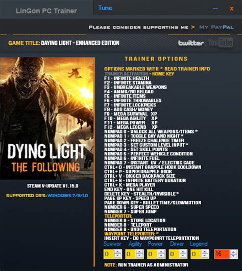 Dying Light The Following Trainer Steam V Lingon Pc