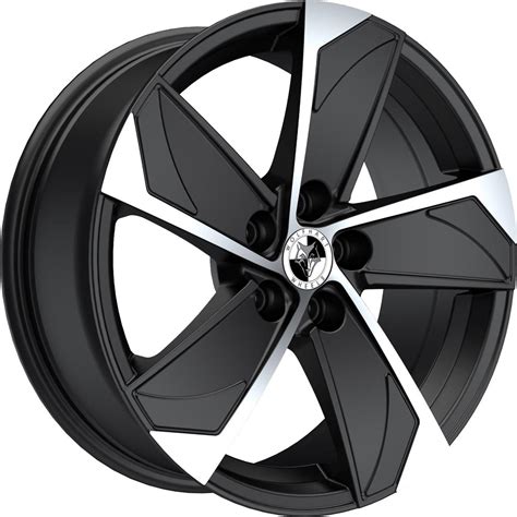 8x18 Wolfhart Ad5v Gloss Black Polished Alloy Wheels Volkswagen Crafter