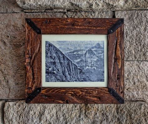 8 X 10 Rustic Picture Frame Wood Frame Rustic Decor