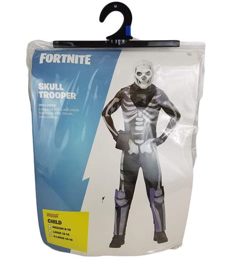 Fortnite Child Skull Trooper Halloween Costume Size Xl 1416 In Hand