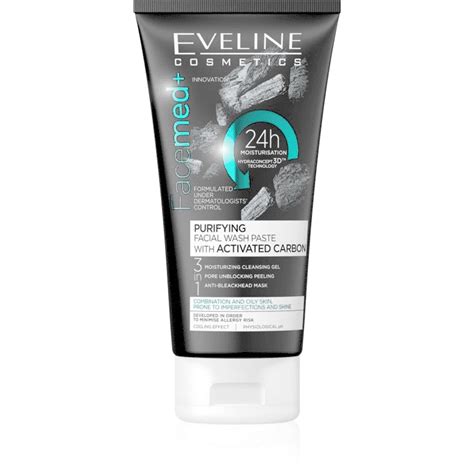 Eveline Facemed Purifying Activated Carbon Face Wash Paste 150 Ml 1