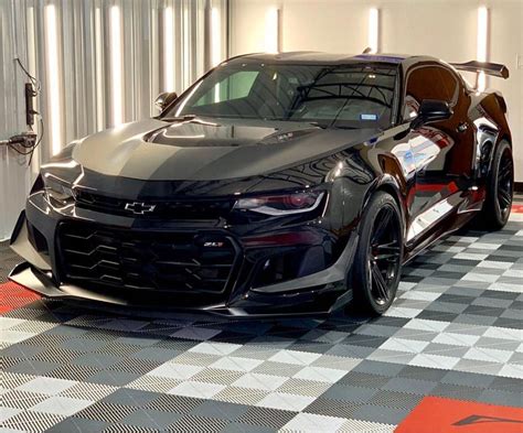Chevrolet Camaro Zl1 1le Painted In Black Photo Taken By