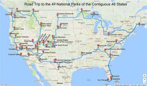 A Road Trip To All Of The National Parks In The “lower 48” States