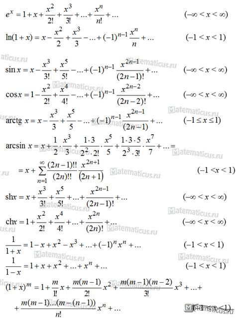 ПРИЛОЖЕНИЕ. Формулы для справок