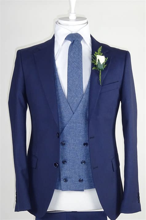 Navy Suit Blue Waistcoatrental Option 120 Euro Tom Murphys Formal