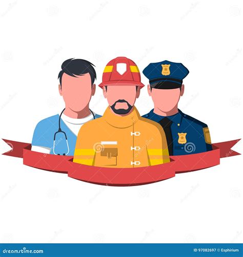Rescue Paramedic Medical Button Vector Illustration