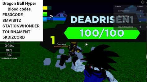 By using these codes you get stats and boosts as reward. ROBLOX Dragon Ball Hyper Blood Codes Jan 7 #robloxcodes2021 - YouTube