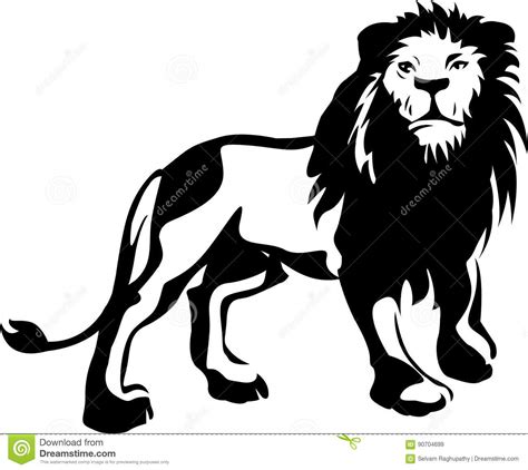 The Lion Stock Vector Illustration Of Looking King