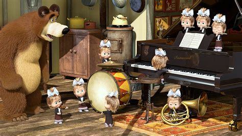 Masha And The Bear A Grand Piano Hd Wallpaper Rare Gallery