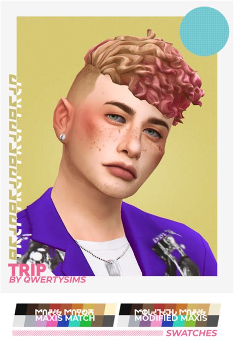 Qwertysims Trip By Qwertysims Oh Hey Its A Curly Undercut Made