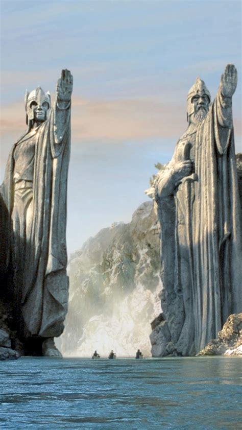 Gate Of Argonath In Lord Of The Rings Gate Argonath Lord Ring Hd