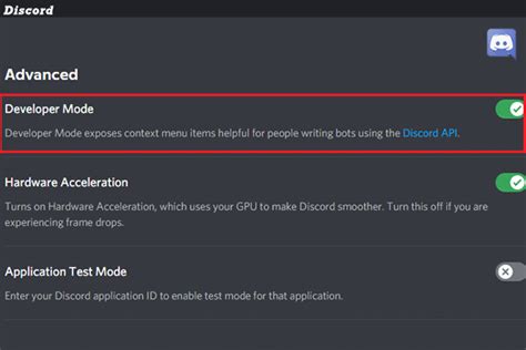 How To Turn On Or Off Discord Developer Mode On Windows 1011