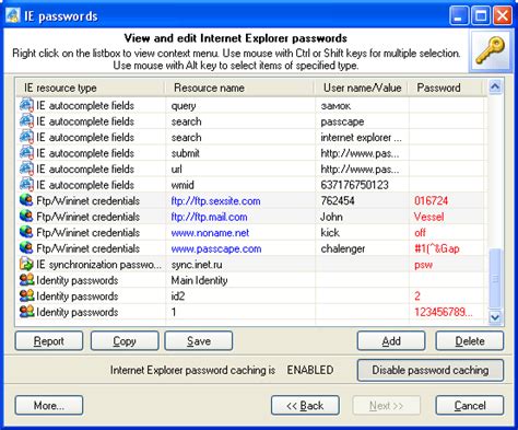 Saved searches provide quick access to collections of issues that you watch on a regular basis. Internet Explorer Password Recovery Screenshots