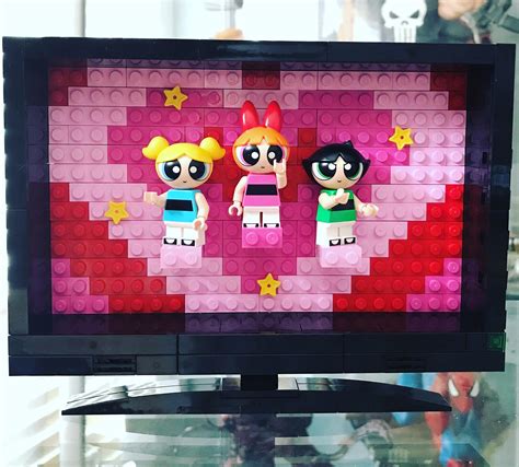“so once again the day is saved thanks to the powerpuff girls” tv moc lego