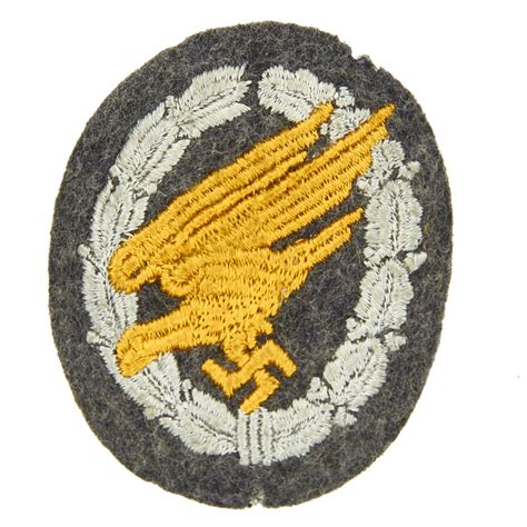 Original German Wwii Luftwaffe Fallschirmjäger Paratrooper Cloth Badge