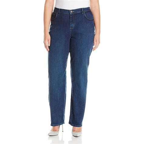 Lee Womens Jeans Plus Relaxed Fit Straight Leg Stretch 30w