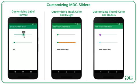 ¿cómo Personalizar Los Controles Deslizantes Mdc En Android